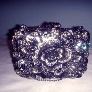 Designer Swarovski Crystal Evening Purse Clutch